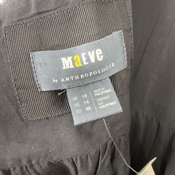 Maeve Black Floral Mini Dress - Picture 9 of 15